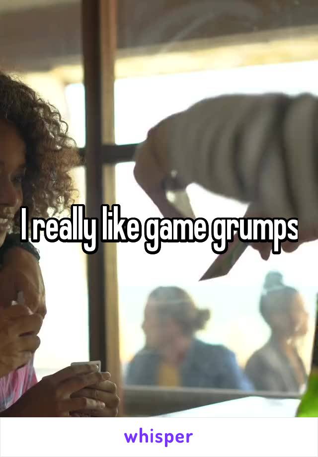 I really like game grumps