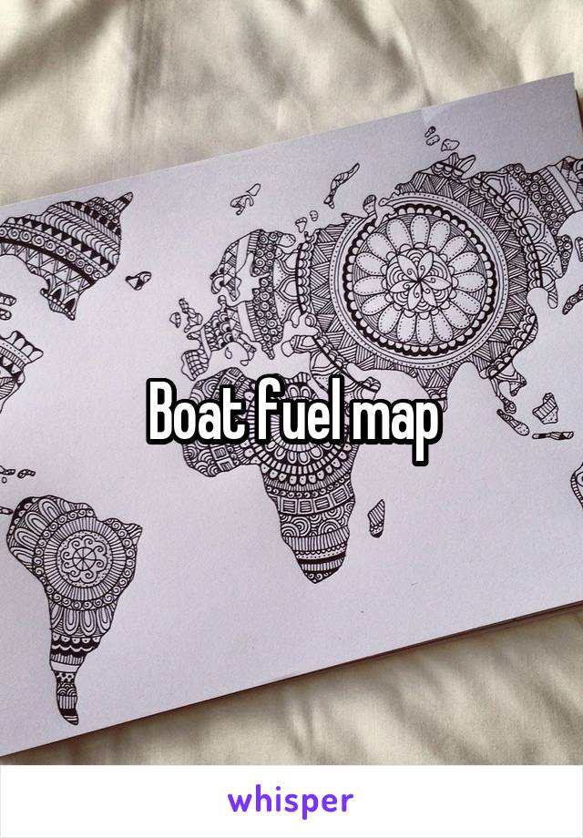 Boat fuel map