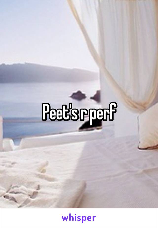 Peet's r perf