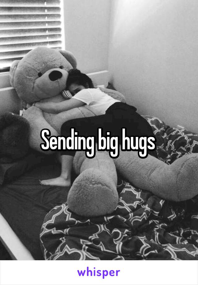 Sending big hugs 
