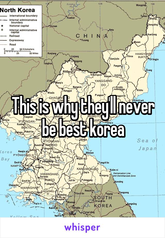 This is why they'll never be best korea