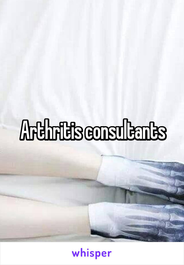 Arthritis consultants