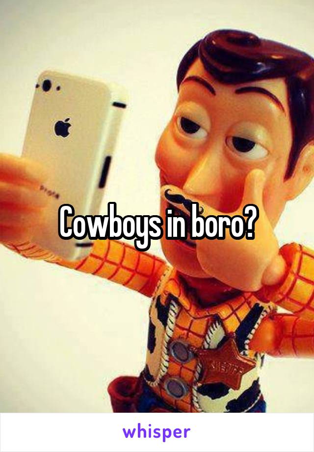 Cowboys in boro?