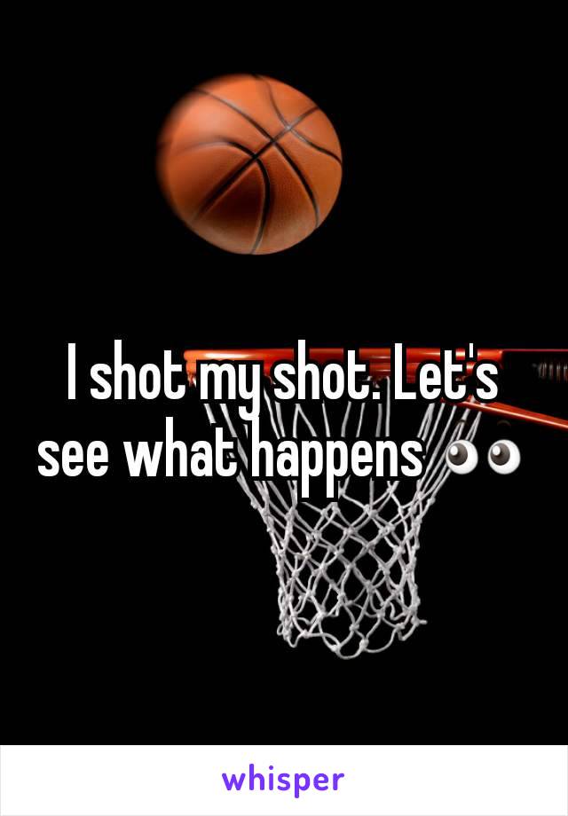 I shot my shot. Let's see what happens 👀