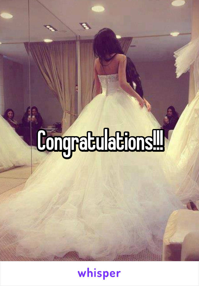 Congratulations!!!