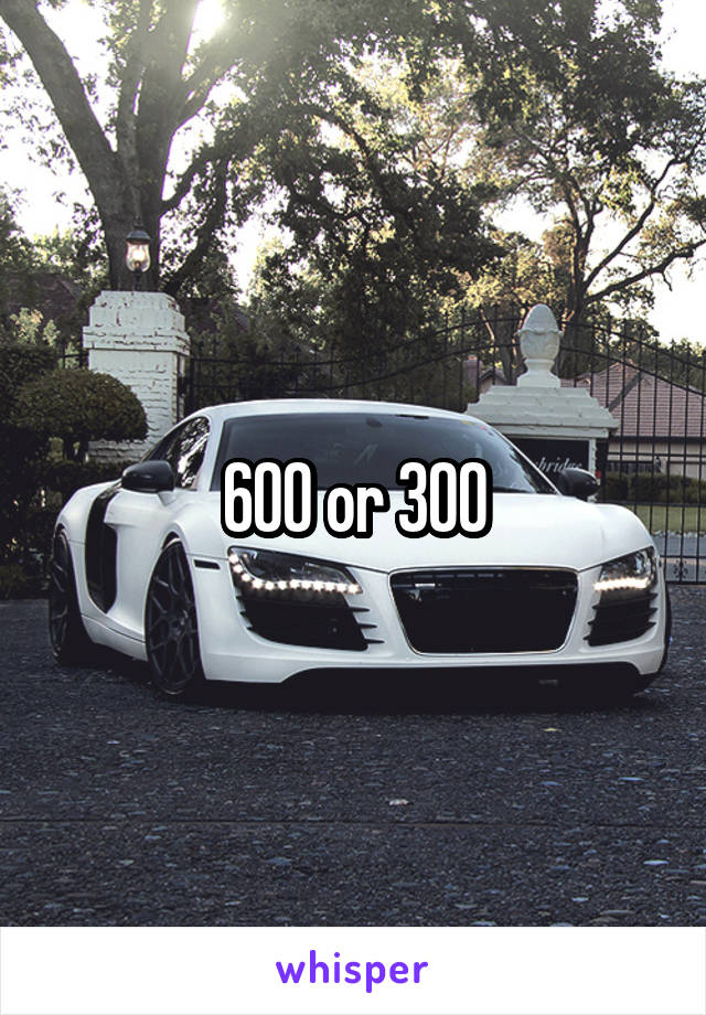 600 or 300