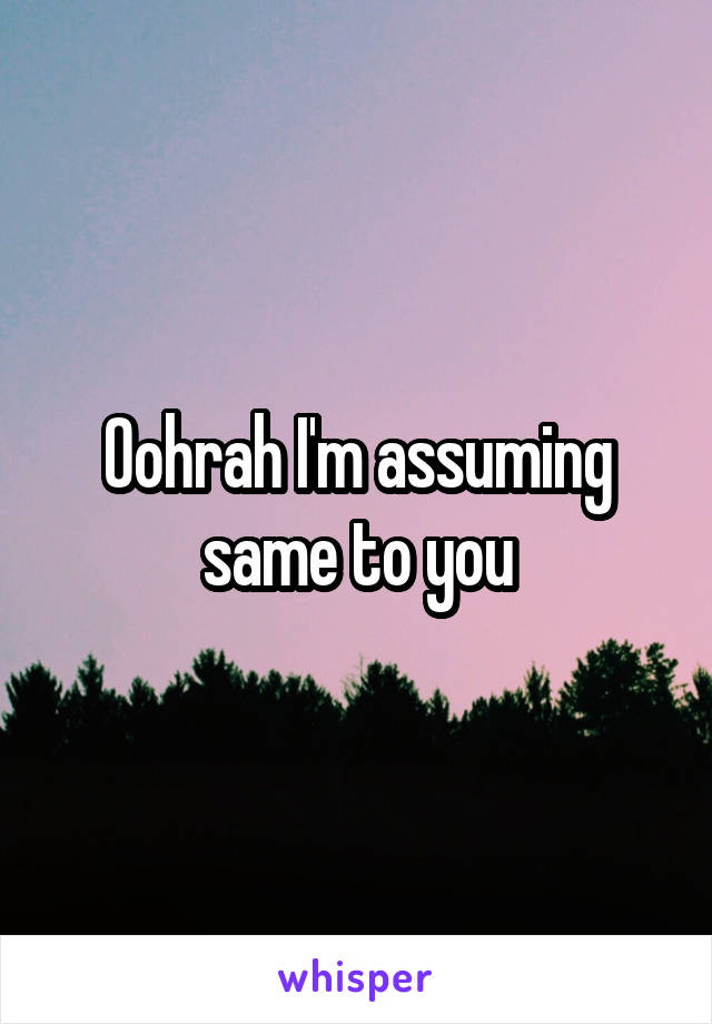 Oohrah I'm assuming same to you