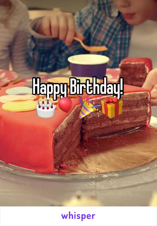 Happy Birthday! 
🎂🎈🎉🎁