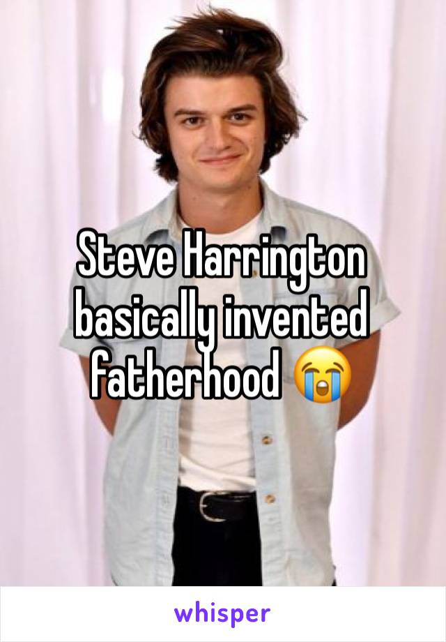 Steve Harrington basically invented fatherhood 😭