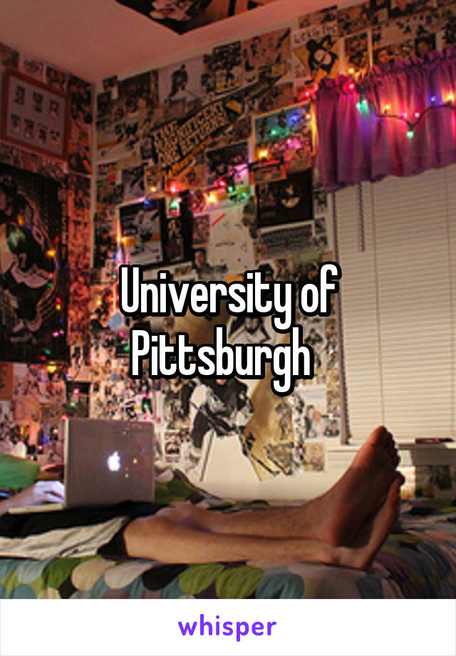 University of Pittsburgh  