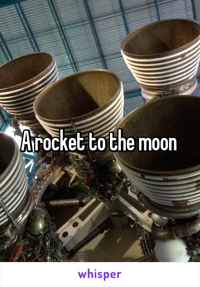 A rocket to the moon 