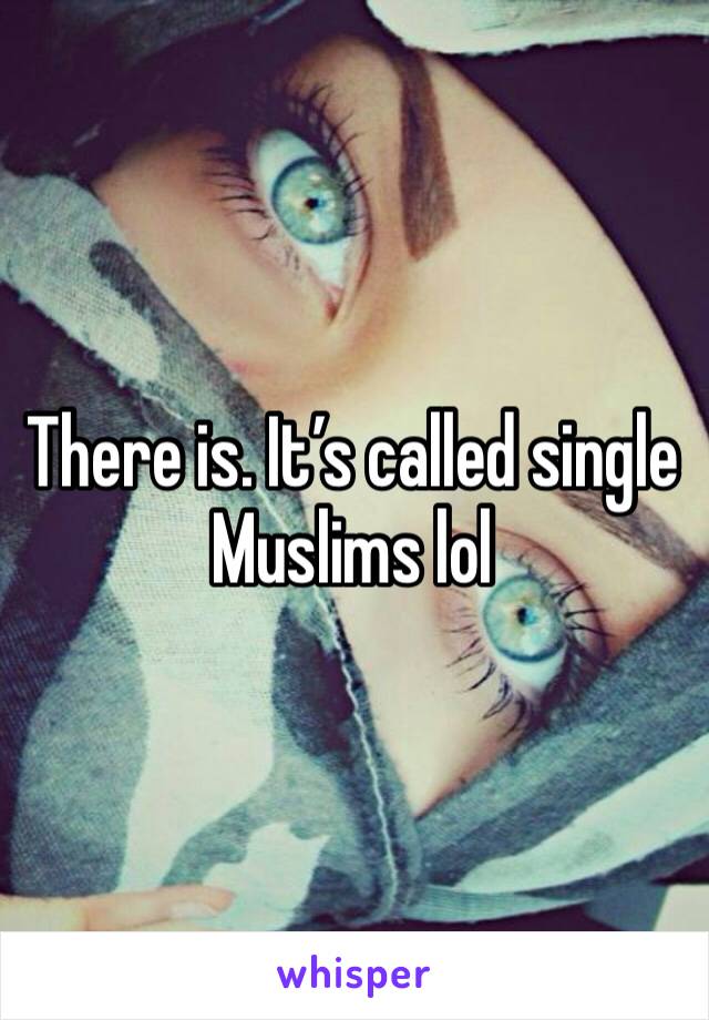 There is. It’s called single Muslims lol 