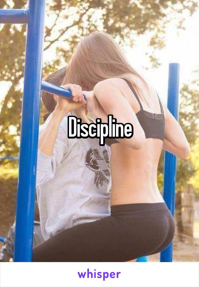 Discipline
