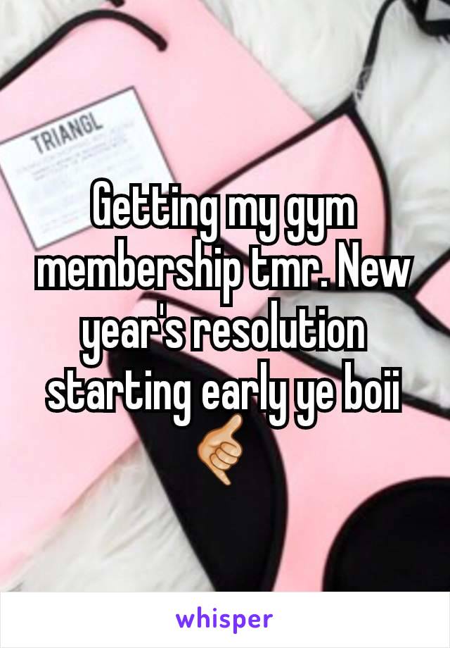 Getting my gym membership tmr. New year's resolution starting early ye boii 🤙🏼