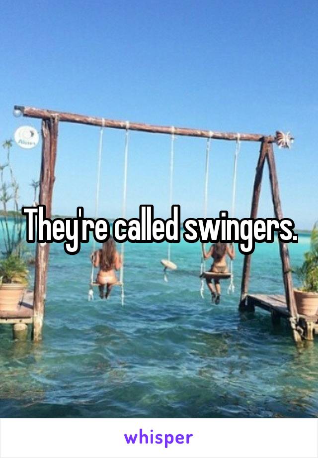 They're called swingers.