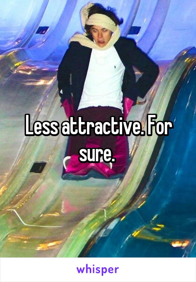 Less attractive. For sure. 