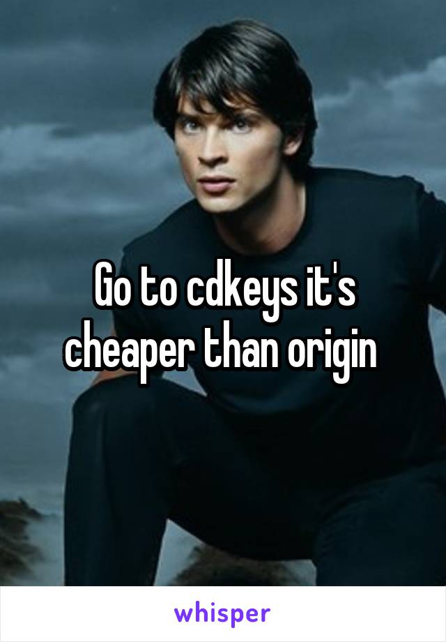 Go to cdkeys it's cheaper than origin 