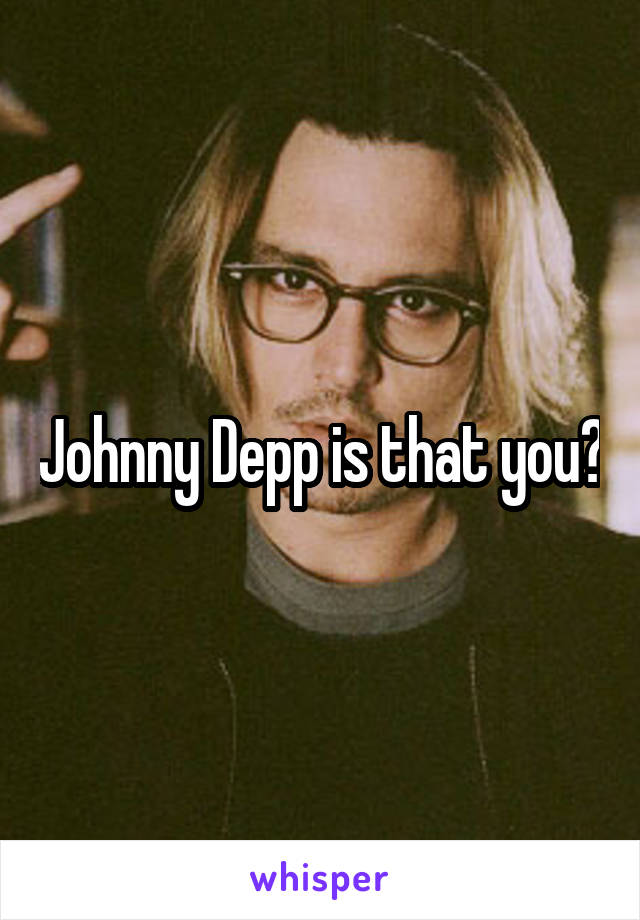 Johnny Depp is that you?