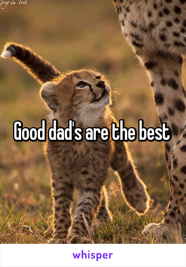 Good dad's are the best 