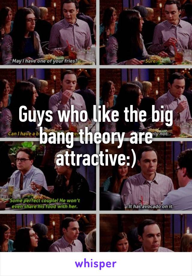 Guys who like the big bang theory are attractive:)