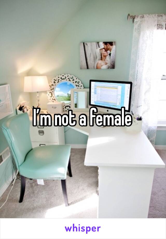 I’m not a female