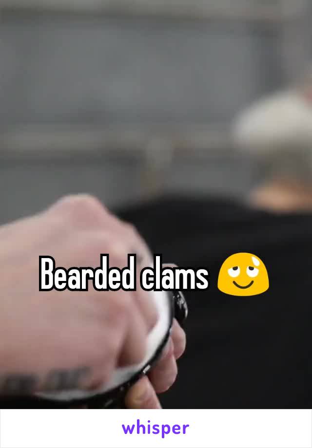 Bearded clams 😌