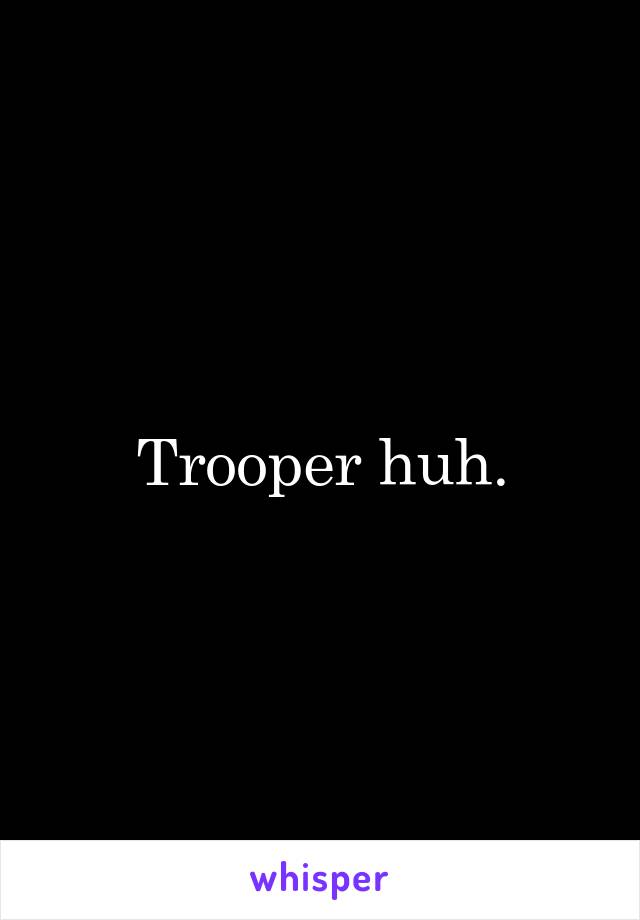 Trooper huh.