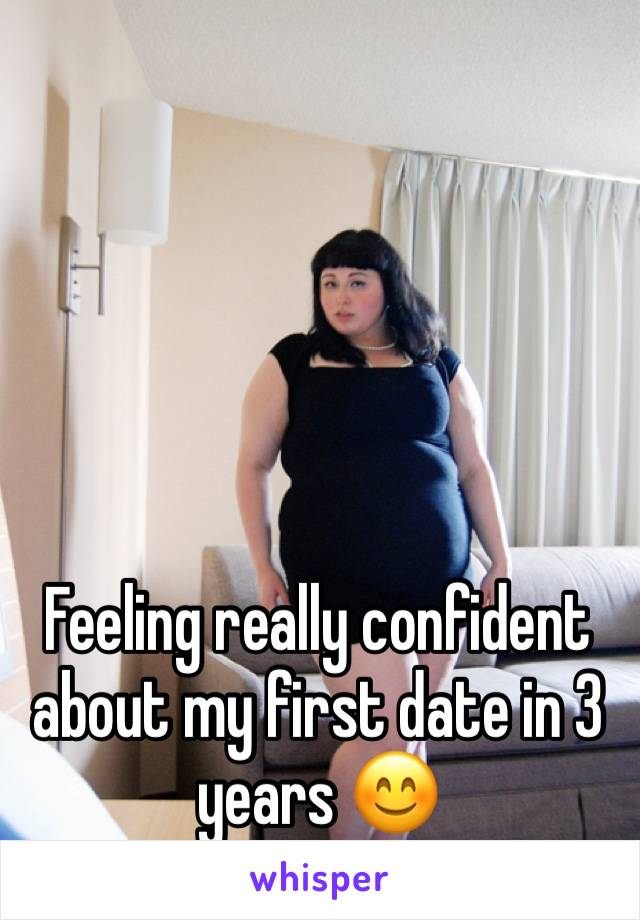 Feeling really confident about my first date in 3 years 😊
