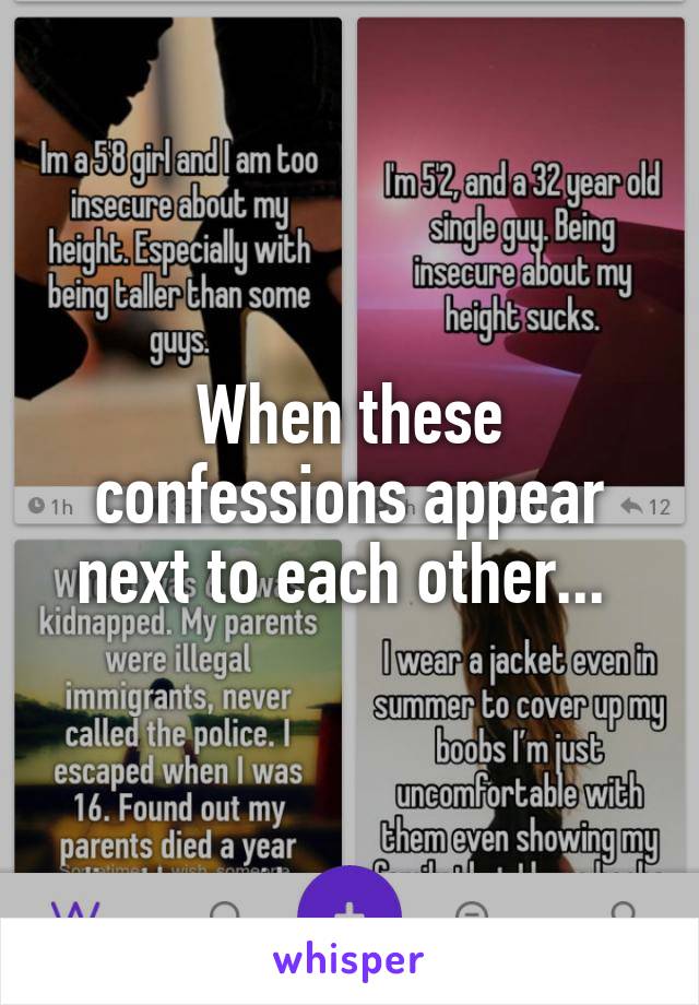 When these confessions appear next to each other... 