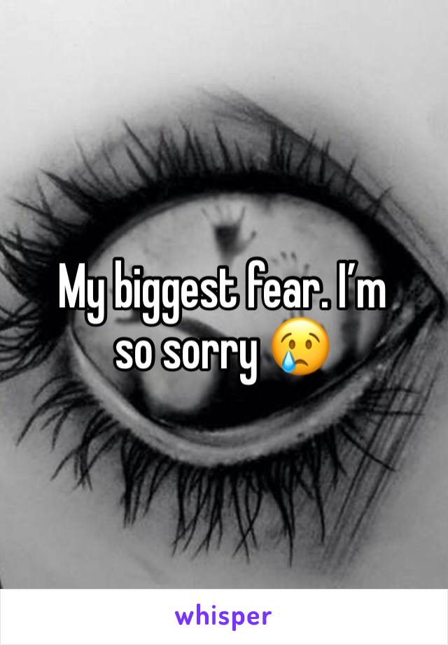 My biggest fear. I’m so sorry 😢