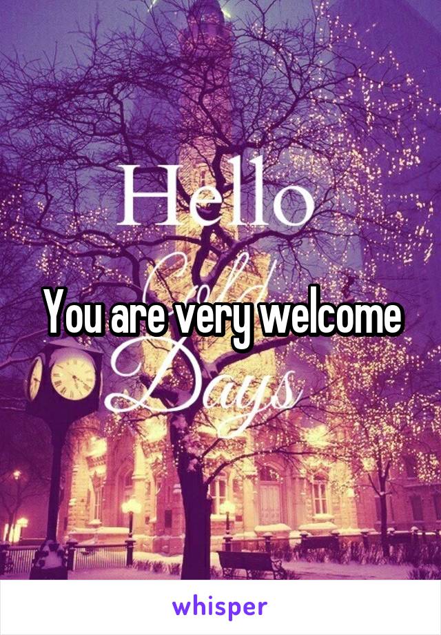 You are very welcome
