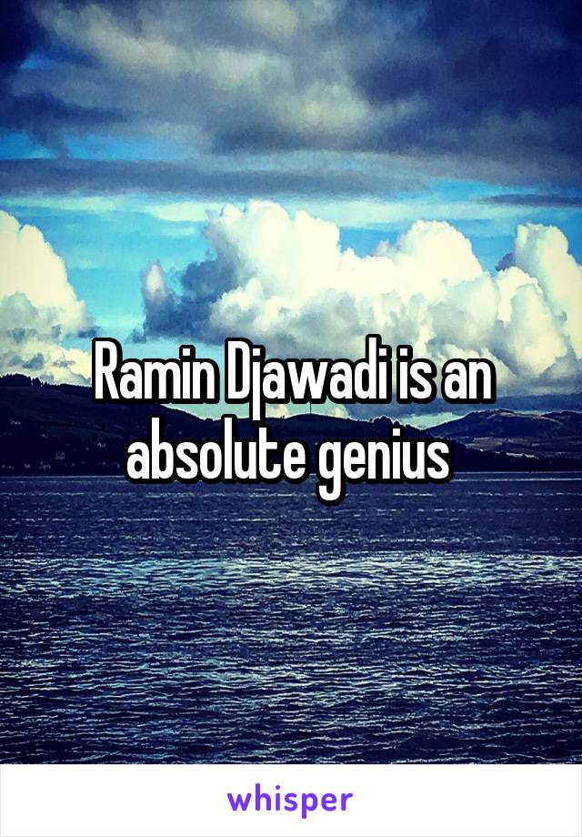 Ramin Djawadi is an absolute genius 