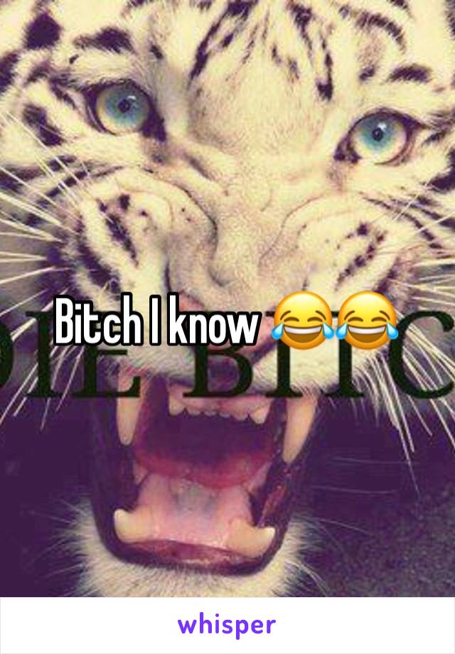 Bitch I know 😂😂