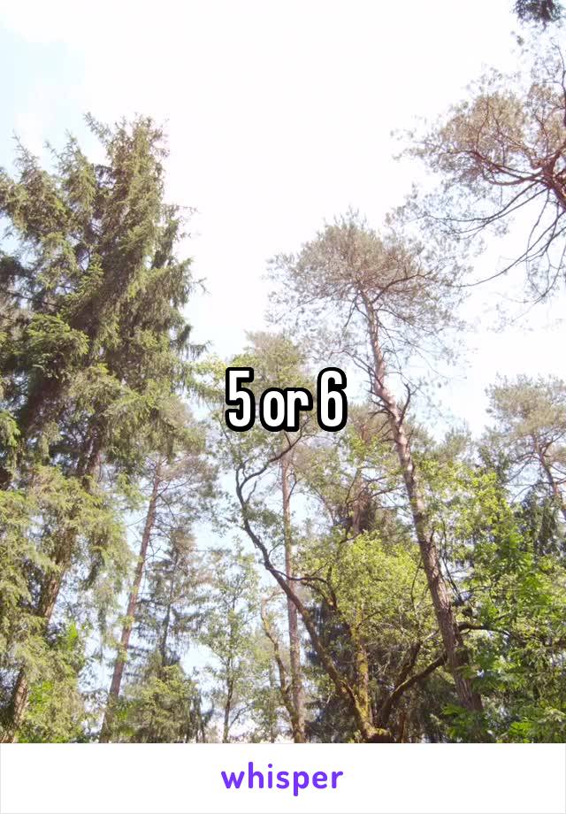 5 or 6