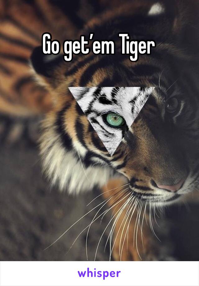 Go get’em Tiger