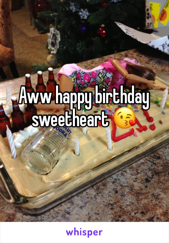 Aww happy birthday sweetheart 😘
