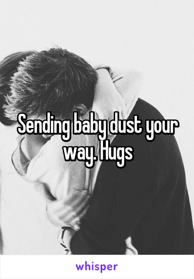 Sending baby dust your way. Hugs