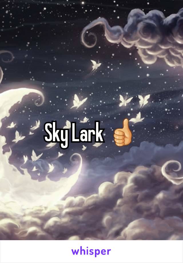 Sky Lark 👍