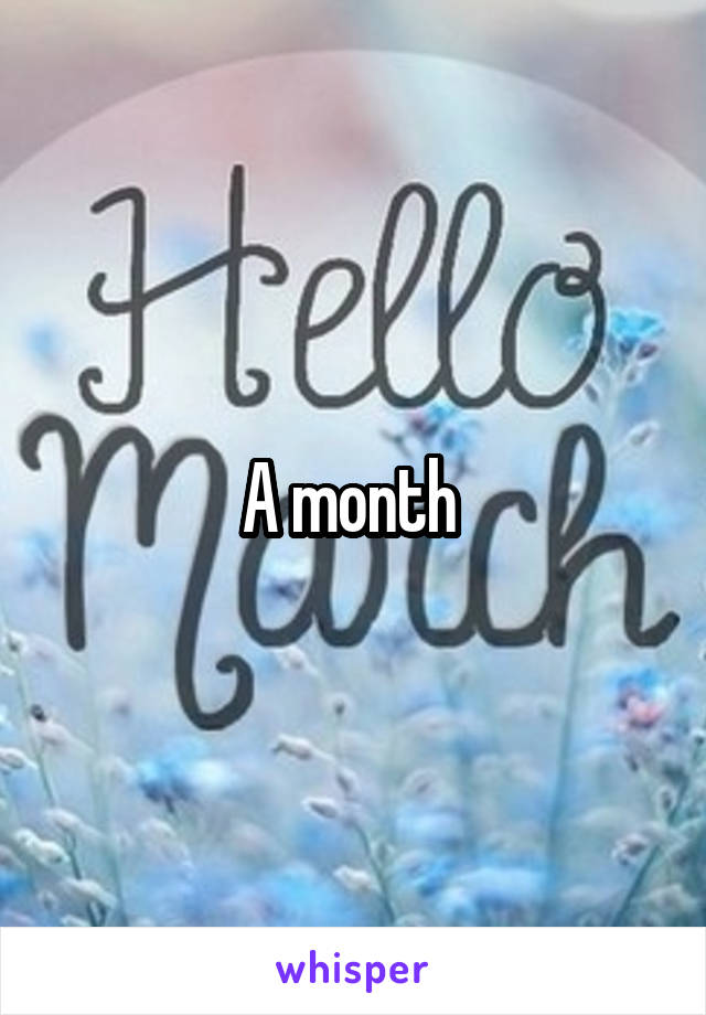 A month 