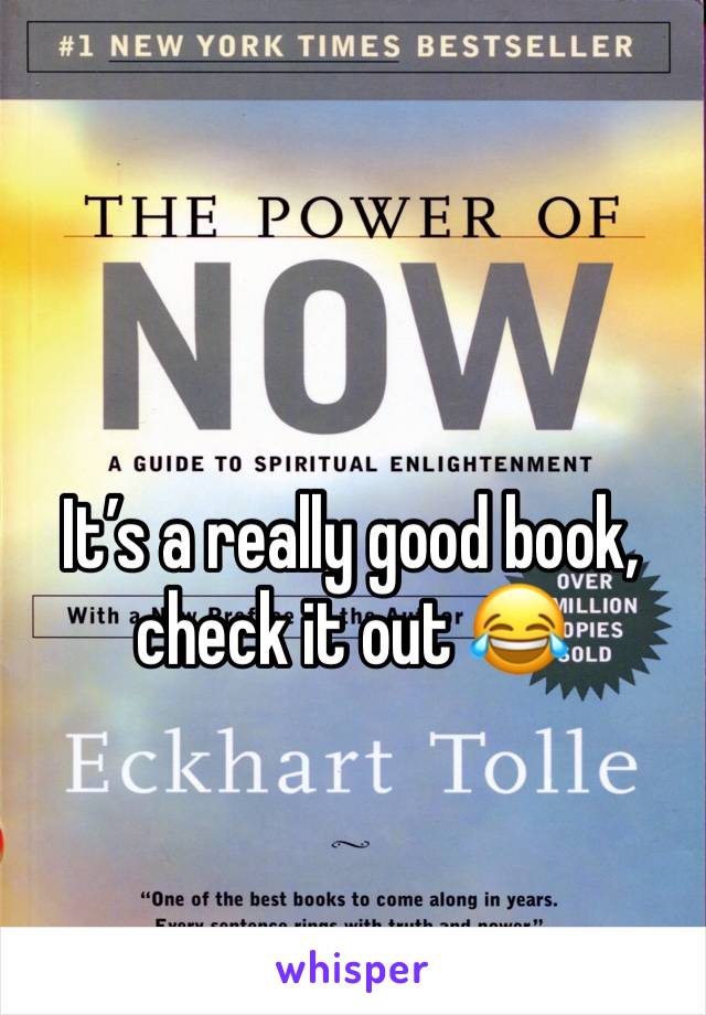 It’s a really good book, check it out 😂