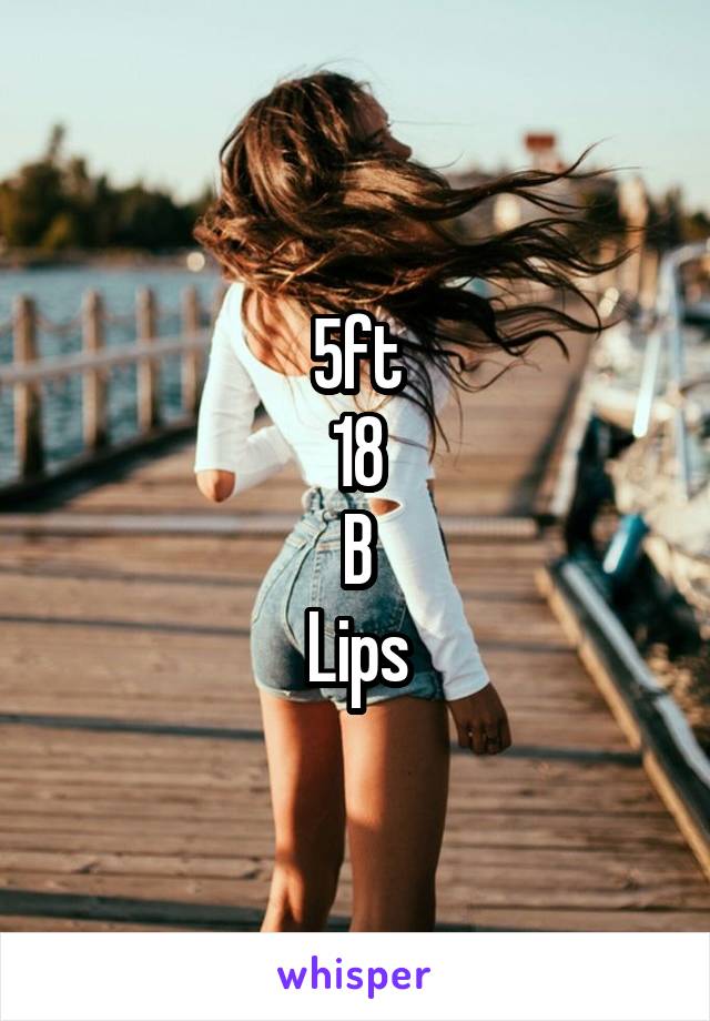 5ft
18
B
Lips