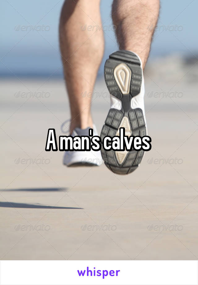 A man's calves 