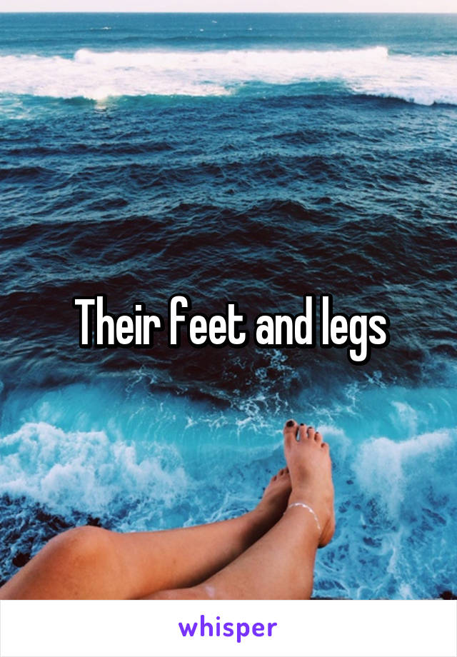 Their feet and legs