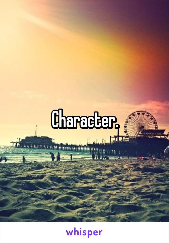 Character.