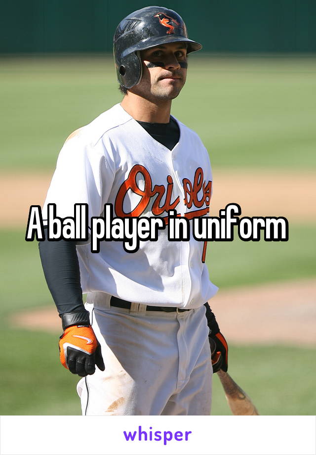 A ball player in uniform 