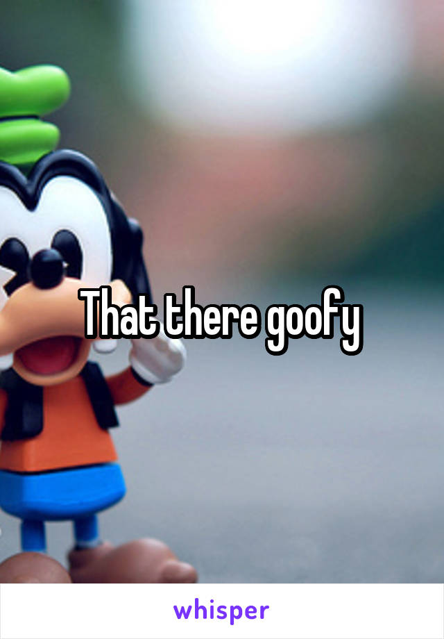 That there goofy 