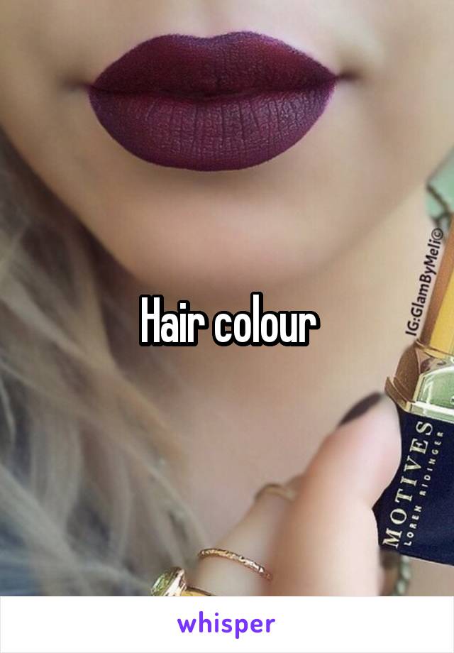 Hair colour