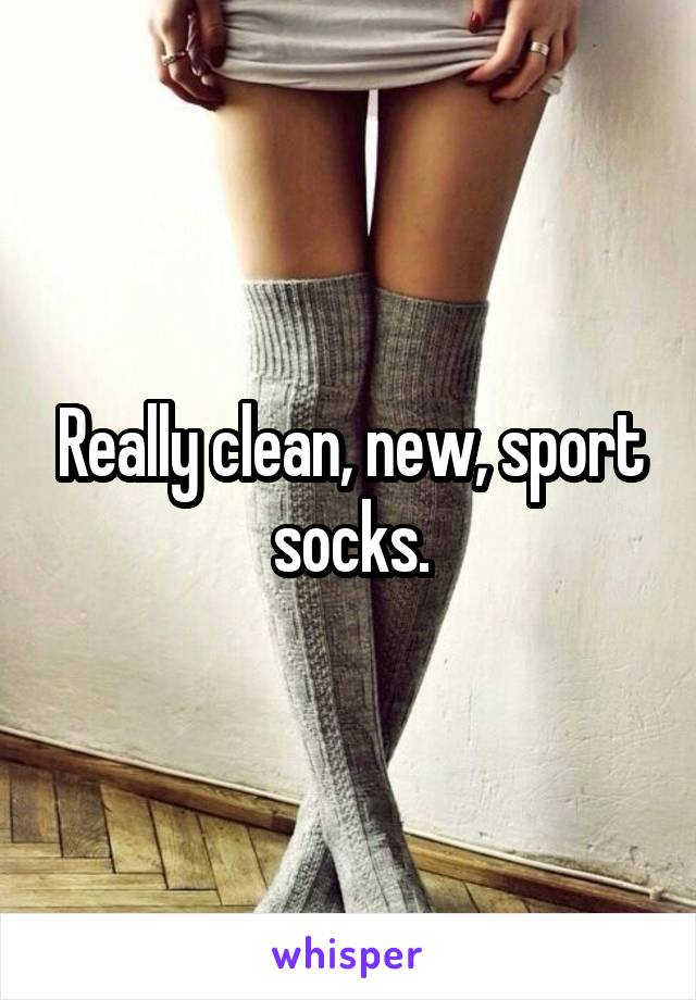 Really clean, new, sport socks.