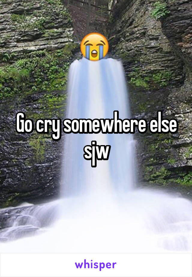 Go cry somewhere else sjw