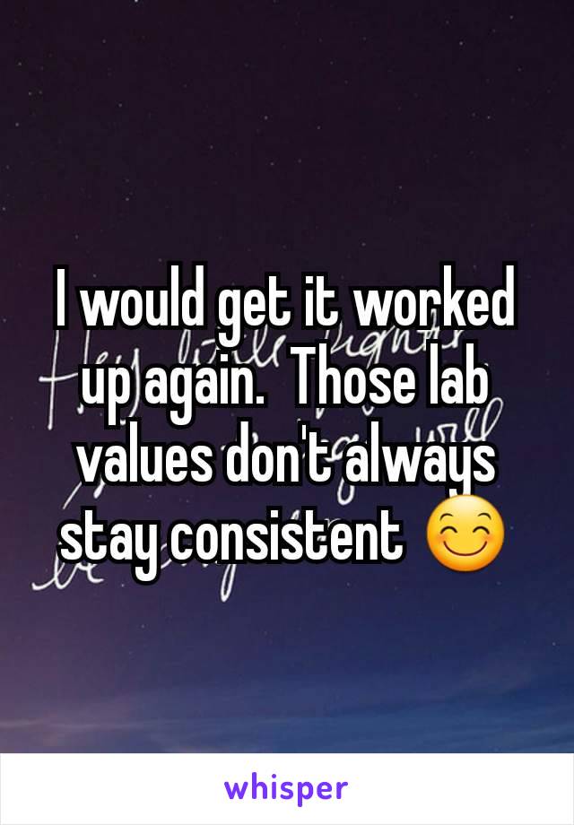 I would get it worked up again.  Those lab values don't always stay consistent 😊